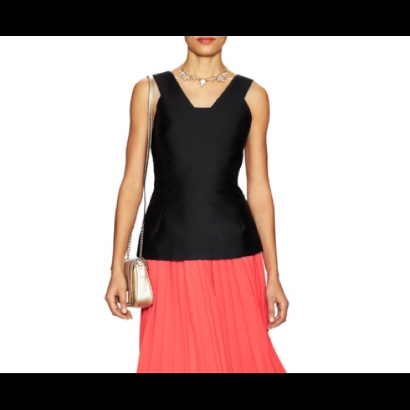 NWT Kate Spade Bow-Back Peplum Top - Picture 2 of 6